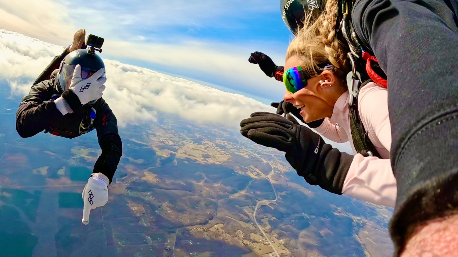 Skydiving action shot 2