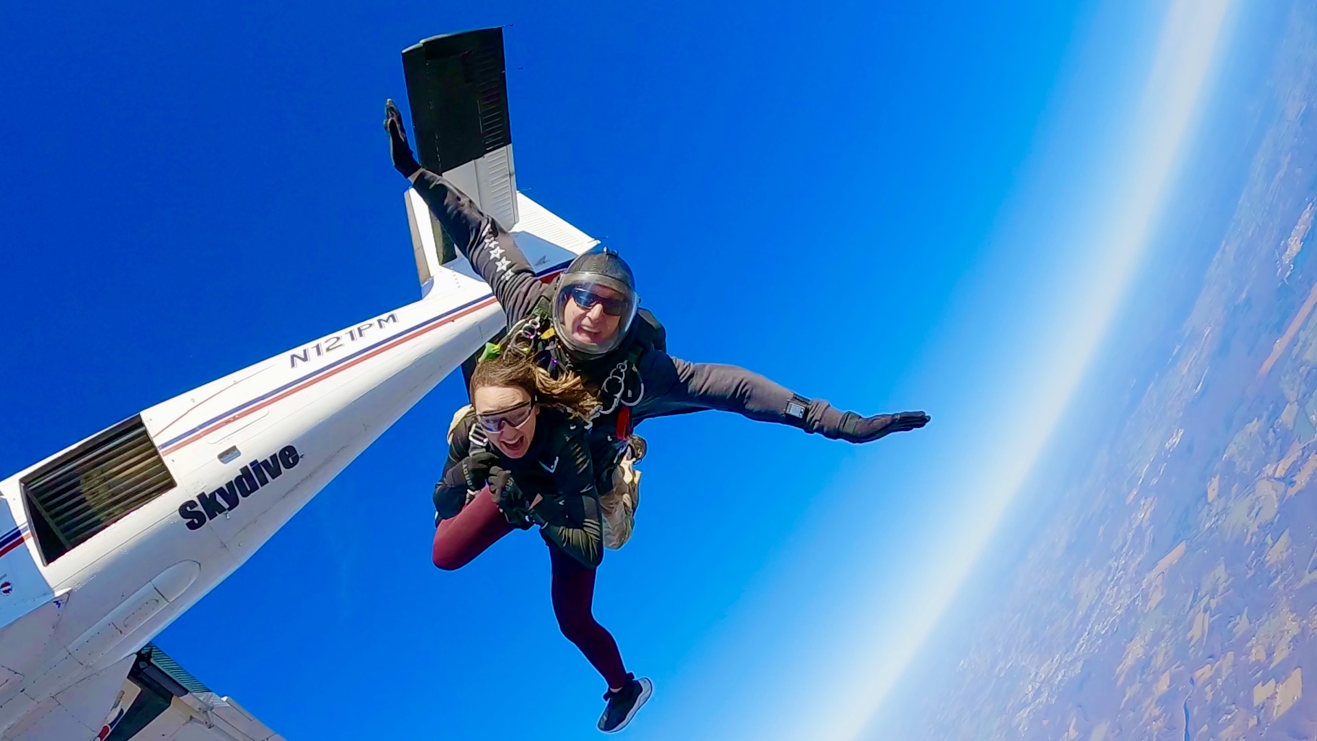 Skydiving action shot 4